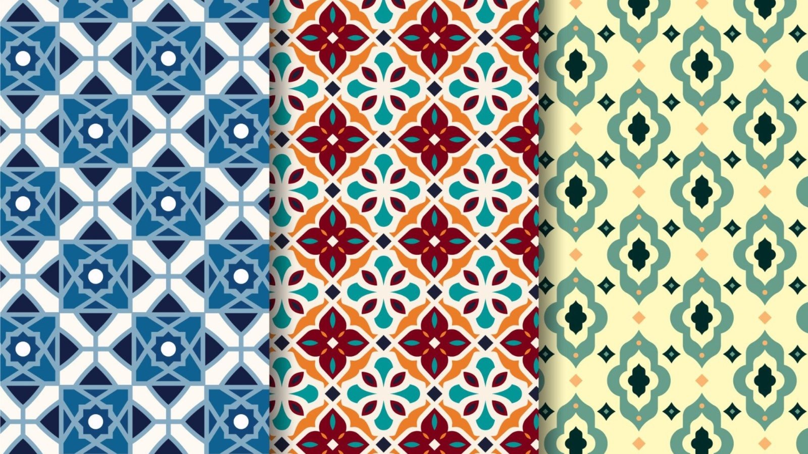 Ornamental Arabic Pattern Fabrics